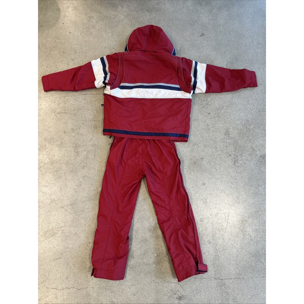 PHENIX Jacket Overalls Set Diaplex Waterproof Technology Size‎ M Red/White Heavy - Picture 5 of 16